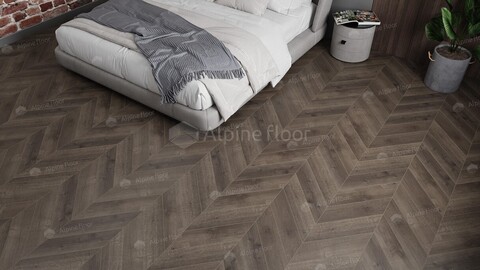 Кварц виниловая плитка Alpine Floor - Chevron LVT Дуб Антарес (ECO 20-9)