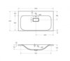 BelBagno BB800/450-LV-MR-FT Раковина из литьевого мрамора, цвет: белый