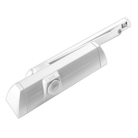 Доводчик дверной DORMA TS-90 impulse EN3-4, со скользящим каналом белый