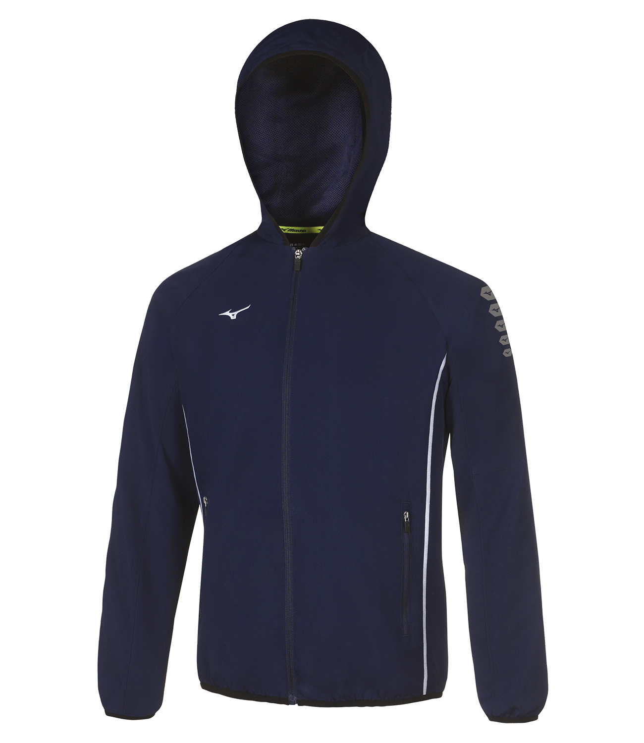 Mizuno Micro Jacket куртка для бега мужская синяя