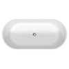 Duravit D-Neo 700486000000000 Ванна из DuraSolid 1600х750хh600 мм , отдельностоящая, с 2 наклоном для спины, со спец сливом (без перелива), без поручня, цвет белый