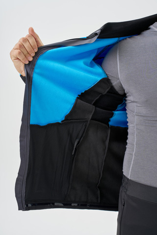 Мужская тренировочная лыжная куртка Nordski Advance light blue-black
