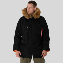 Парка Alpha Industries N-3B Slim Fit Black (Черная)