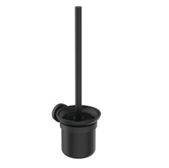 Ideal Standard Iom A7927XG Туалетная щетка с держателем, для настенного монтажа, черное матовое стекло, с крепежом Silk Black (Черный матовый) фото