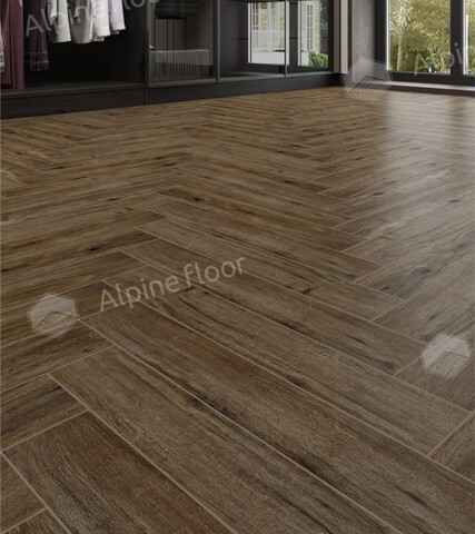 Ламинат Alpine Floor Original - Елка Эксперт 12 Бордо (LF106-10)