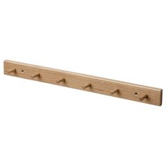 Вешалка настенная IKEA HOVOLM (ХЕВОЛЬМ), Коричневый, 6 крючков