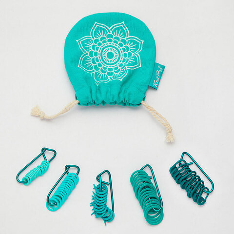 KnitPro Маркеры для вязания Mindful (булавка - 20шт, круг - 20шт, кольцо - 60шт) 36633