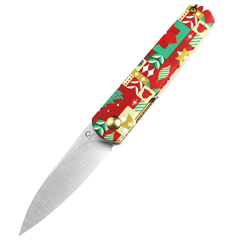Фото Складной нож Kizer Feist Christmas collection, сталь Nitro-V, рукоять алюминий