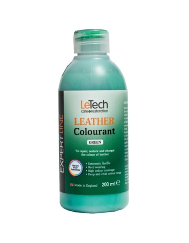 LeTech Expert Line Краска для кожи (Leather Colourant) Green, 200мл