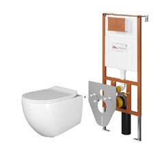 ArtCeram File 2.0 700.101.02 Комплект: унитаз + сиденье + инсталляция, цвет: белый фото