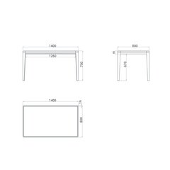 Обеденный стол CRYSTAL CRT020 140*80 дуб тобакко
