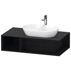 Duravit D-Neo DE495901616 Тумбочка подвесная компакт, 260x1000x550 мм, 1 открытое отделение на левой стороне, цвет: Black Oak фото