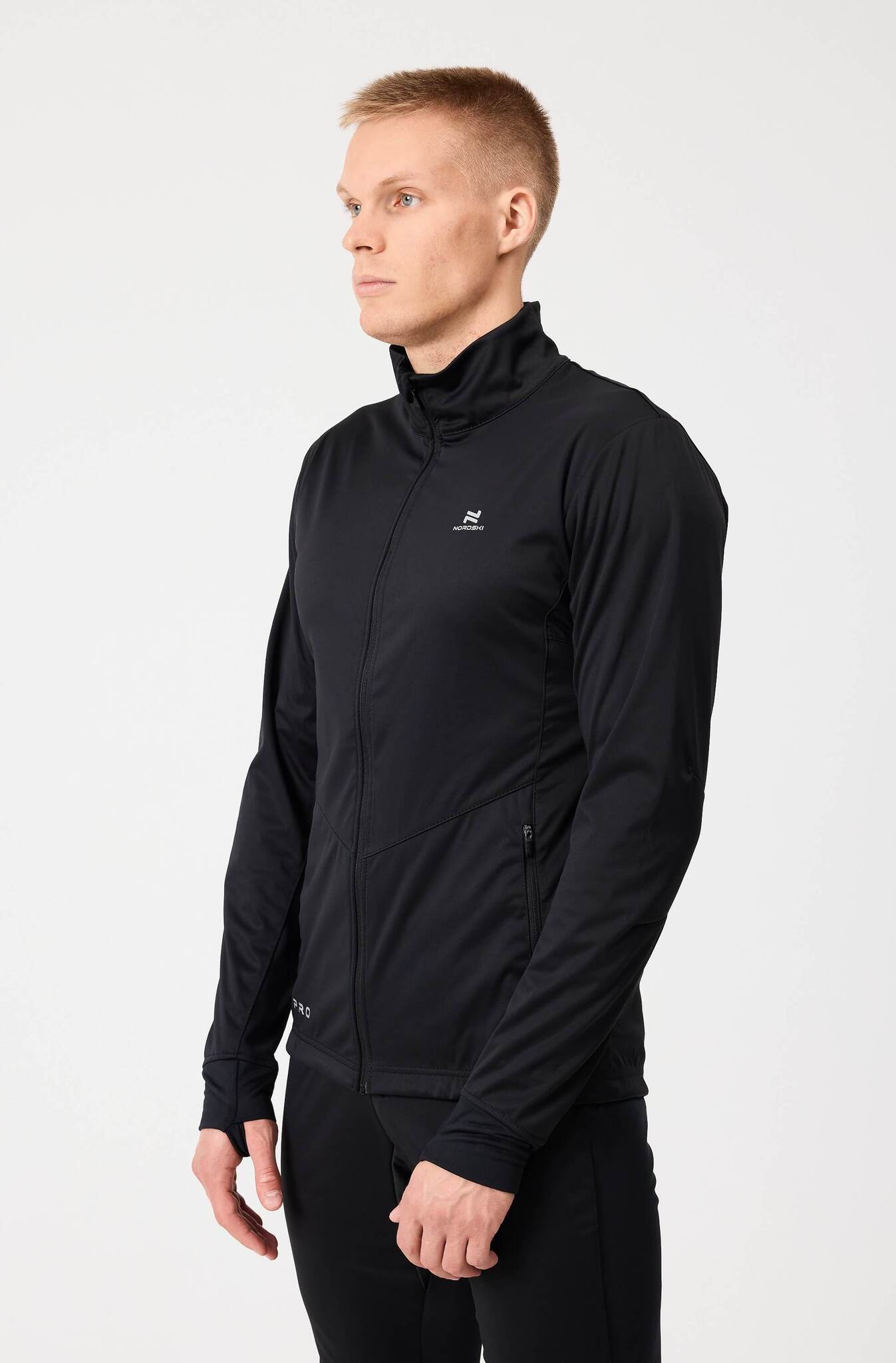 Мужская тренировочная лыжная куртка Nordski Pro black - 3