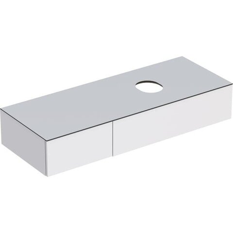 Geberit VariForm 501.177.00.1 Тумба под раковину, 135x23.5x51см, белый / лакированный глянцевый, белый / матовый