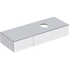 Geberit VariForm 501.177.00.1 Тумба под раковину, 135x23.5x51см, белый / лакированный глянцевый, белый / матовый фото