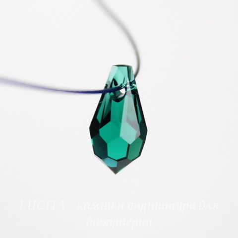 6000 Подвеска Сваровски Drop Emerald (11х5,5 мм)