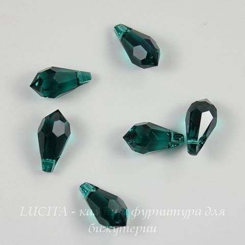 6000 Подвеска Сваровски Drop Emerald (11х5,5 мм)