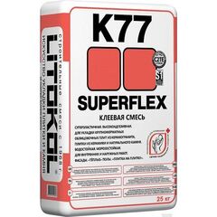 Клей для плитки Litokol SUPERFLEX K77 (C2TE S1) серый, 25 кг