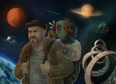 Открытка "Кибердеревня. Коля, быстрее!"