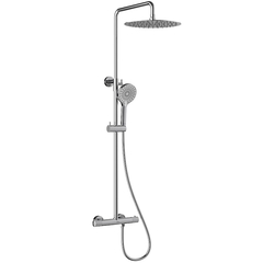 Lemark Beluga LMF-8045B-C Смеситель для душа с регулируемой высотой штанги и лейкой верхнего душа «Тропический дождь», термостатический фото