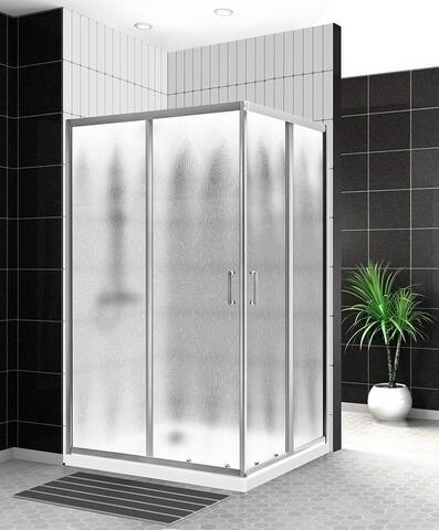 BelBagno Uno UNO-195-AH-2-100/80-CH-CR Душевой уголок прямоугольный, 100x80, цвет: хром