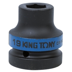 KING TONY (853519M) Головка торцевая ударная шестигранная 1", 19 мм