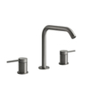 Gessi 316 54312#239 Смеситель для раковины на 3 отверстия, без донного клапана, излив 156мм, h=201мм, цвет: steel brushed
