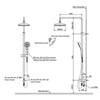 TOTO SHOWERS TBW01002R Душевая стойка без смесителя, открытый монтаж, 220x584x1190мм, Comfort Wave, Warm Spa, цвет: хром