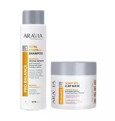 Шампунь против перхоти для глубокого очищения кожи головы и волос TOTAL CONTROL SHAMPOO, 420 мл ARAVIA Professional