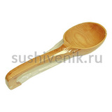 Ковш буковый резной средний - 2