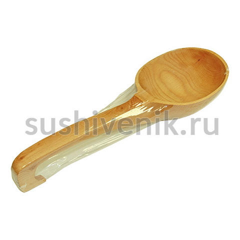 Ковш буковый резной средний - 3