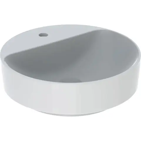 Geberit VariForm 500.770.01.2 Раковина с установкой на столешницу круглой формы, 45см, с отв. под смеситель, без отв. перелива