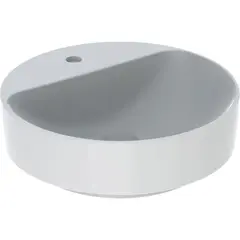 Geberit VariForm 500.770.01.2 Раковина с установкой на столешницу круглой формы, 45см, с отв. под смеситель, без отв. перелива фото