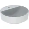 Geberit VariForm 500.770.01.2 Раковина с установкой на столешницу круглой формы, 45см, с отв. под смеситель, без отв. перелива