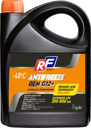 Антифриз готовый Ruseff OEM G12+ оранжевый 5л