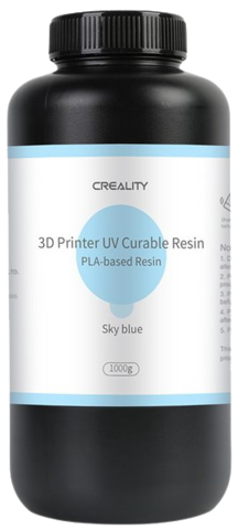 Фотополимер Creality PLA-based UV Curable Resin, Голубой, 0.5 л.