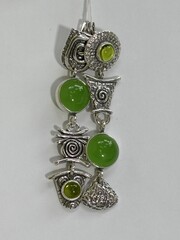 Маори (серьги из серебра)