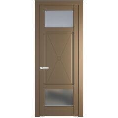 Межкомнатная дверь эмаль Profil Doors 1.3.2PM перламутр золото остеклённая