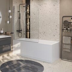 Cezares Eco ECO-O-V-21-120/140-P-CR-L Шторка на ванну, цвет: хром фото