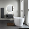 Duravit D-Neo 700486000000000 Ванна из DuraSolid 1600х750хh600 мм , отдельностоящая, с 2 наклоном для спины, со спец сливом (без перелива), без поручня, цвет белый