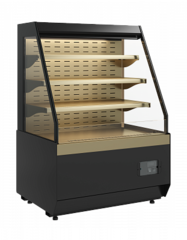 Кондитерская витрина Carboma KC70 VM 1,3-2 STANDARD открытая, горка СКОШЕННАЯ БОКОВИНА (версия 2.0) (9005-0109) (Cube 2)