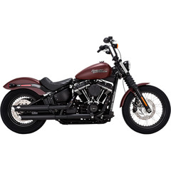 VANCE & HINES MUFFLERS BK T/S18-20ST MUFFLER TWIN SLASH 3" SLIP-ONS BLACK