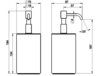 Gessi Rilievo 59537#726 Дозатор для жидкого мыла, настольный, колба белая, цвет warm bronze brushed pvd