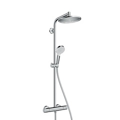Hansgrohe Crometta S 27267000 Душевая система с термостатом внешнего монтажа 120,1 см с верхней лейкой 24х24 см фото