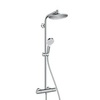 Hansgrohe Crometta S 27267000 Душевая система с термостатом внешнего монтажа 120,1 см с верхней лейкой 24х24 см