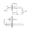 GROHE Atrio 19918003 Смеситель для раковины встраиваемый