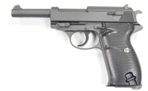 Cтрайкбольный пистолет Galaxy G.21 Walther P-38 металлический, пружинный
