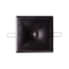 Встраиваемый квадратный аварийный светильник черного цвета Starlet Quad LED Black – вид спереди
