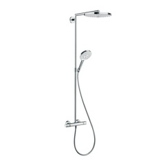 Hansgrohe Raindance Select S 27129400 Душевая система внешнего монтажа с термостатом 107,5 см с верхней лейкой 24х24 см 2 режима фото