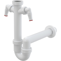 Alcaplast A82-DN40 Сифон трубчатый с накидной гайкой 6/4
